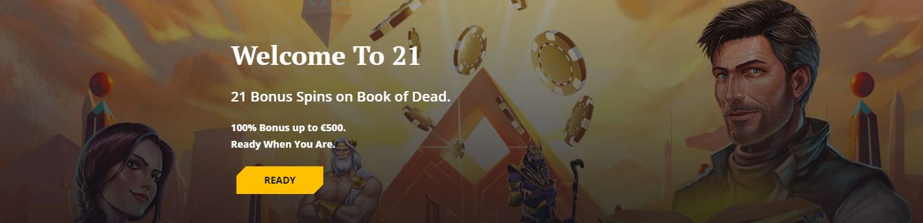 Get started and join 21Casino with exclusive offers