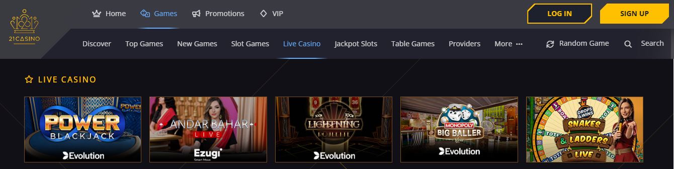 Experience real casino atmosphere with live dealer games